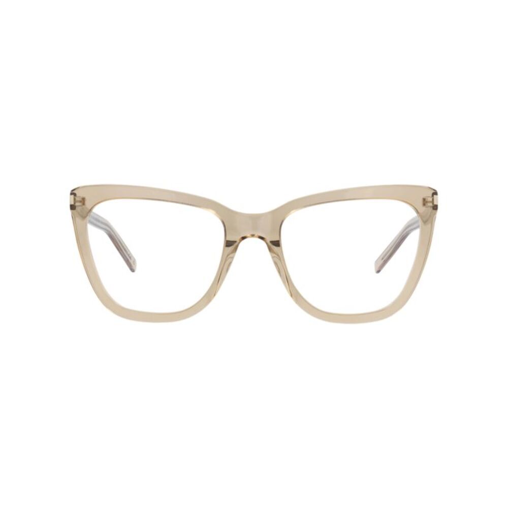 Saint Laurent Cat Eye-Frame Acetate Optical Frames Brown Womens